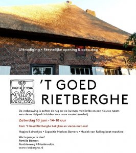 Feest t Goed Rietberghe  - opening en open dag
